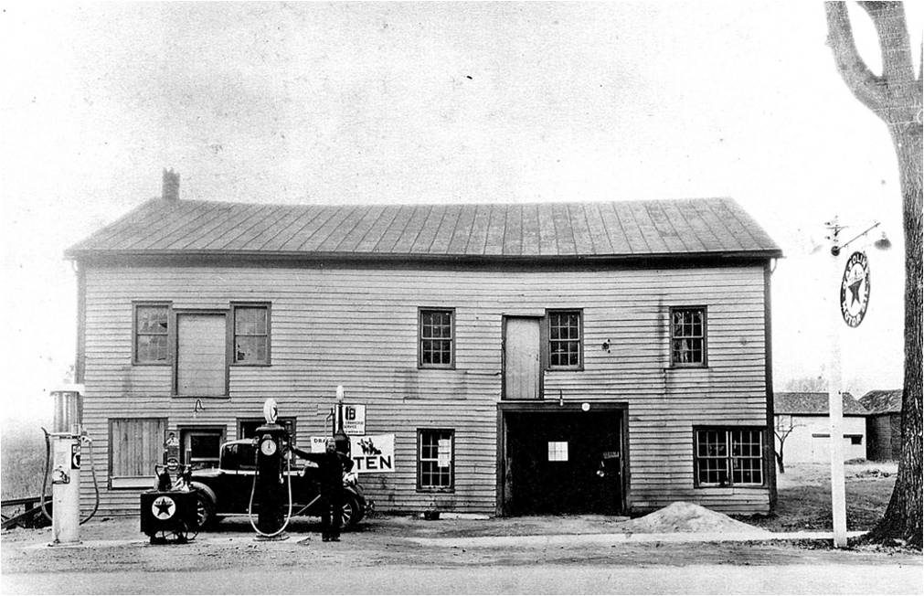 Alford T. Coseo’s Texaco Gas Station and Auto Repair Shop on South Street, c. 1925